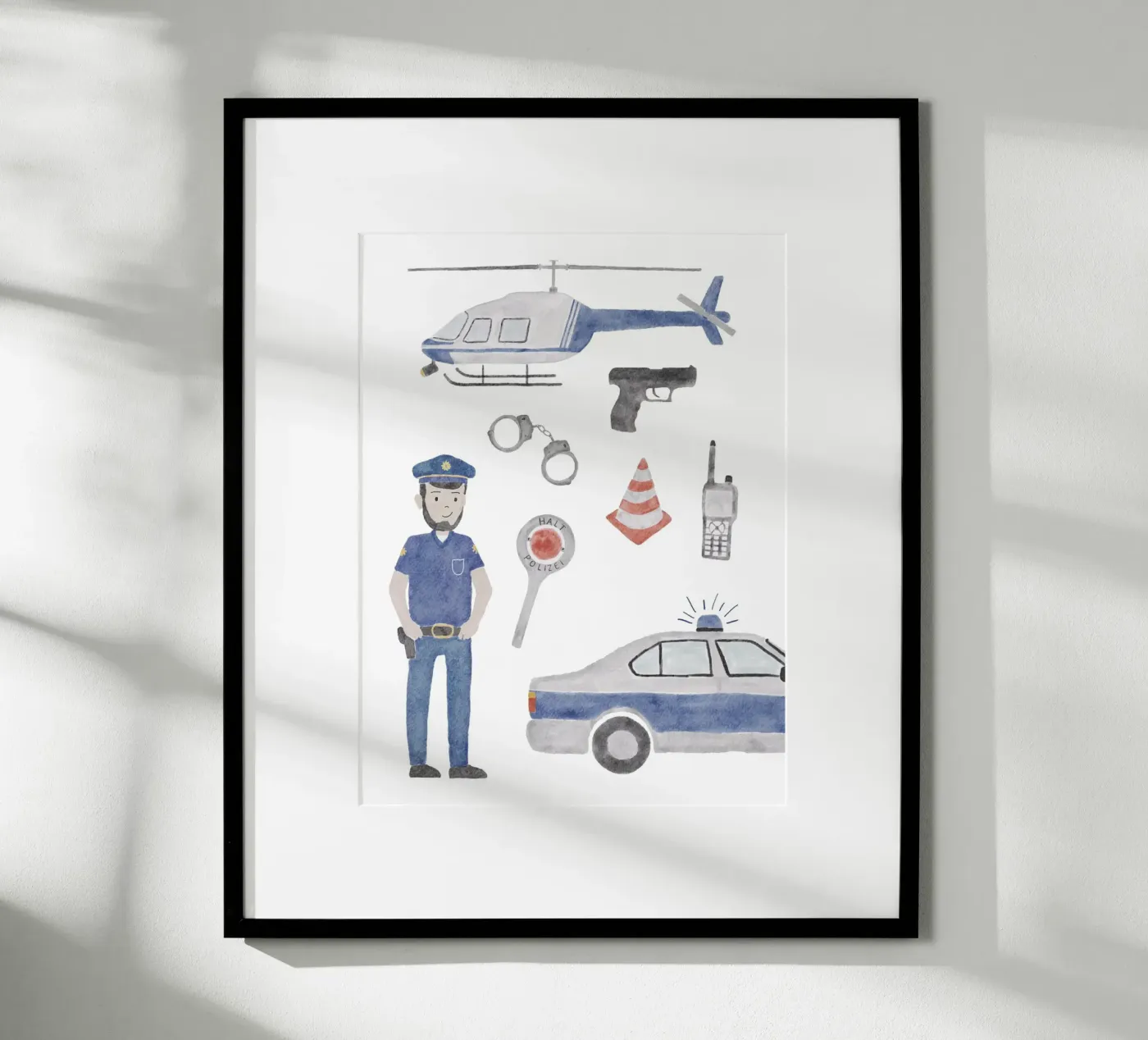 Polizei poster da herzundpapier