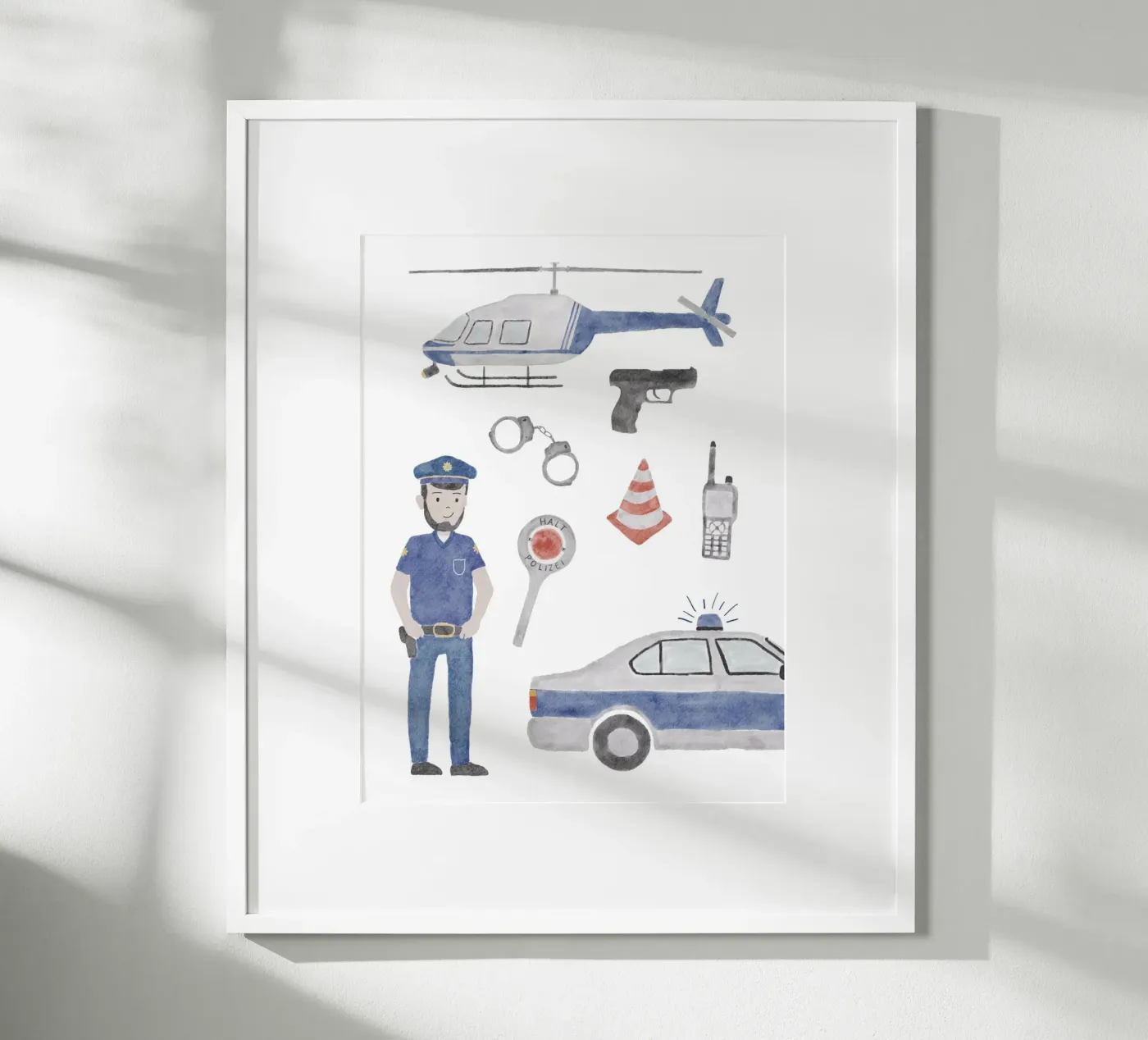 Polizei poster da herzundpapier