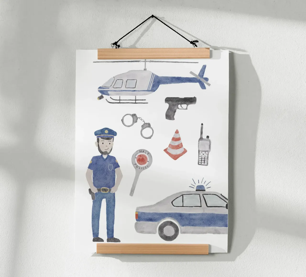 Polizei poster by herzundpapier