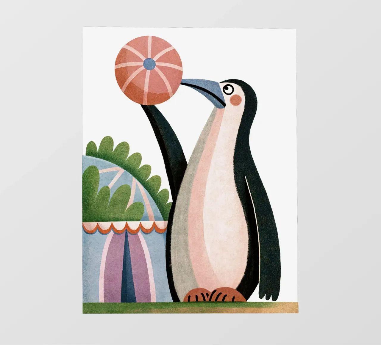 Un buffo pinguino pellicola backlit da BABY ART PRINTS