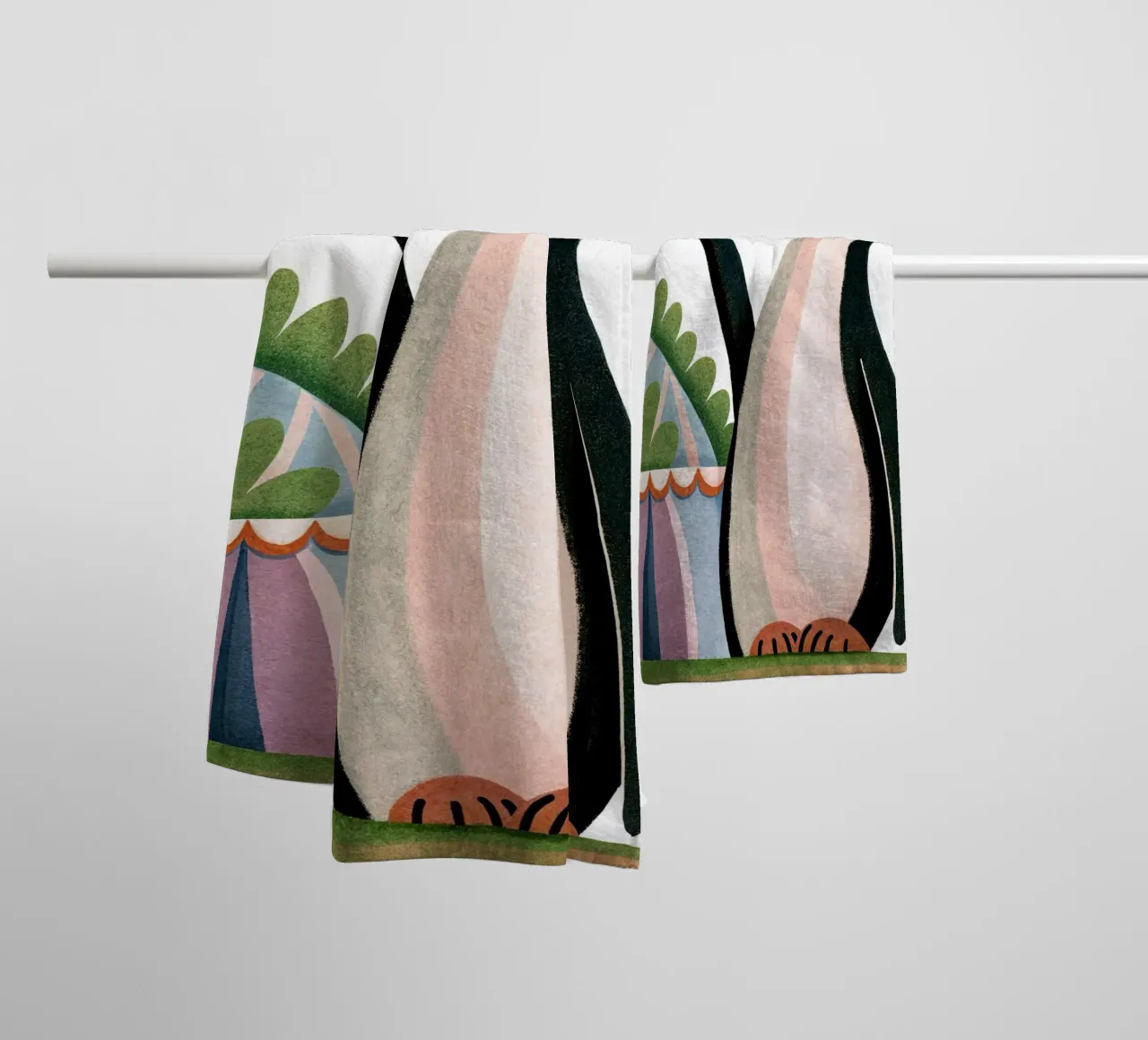 Un buffo pinguino asciugamano da bagno da 🐹 BABY ART PRINTS