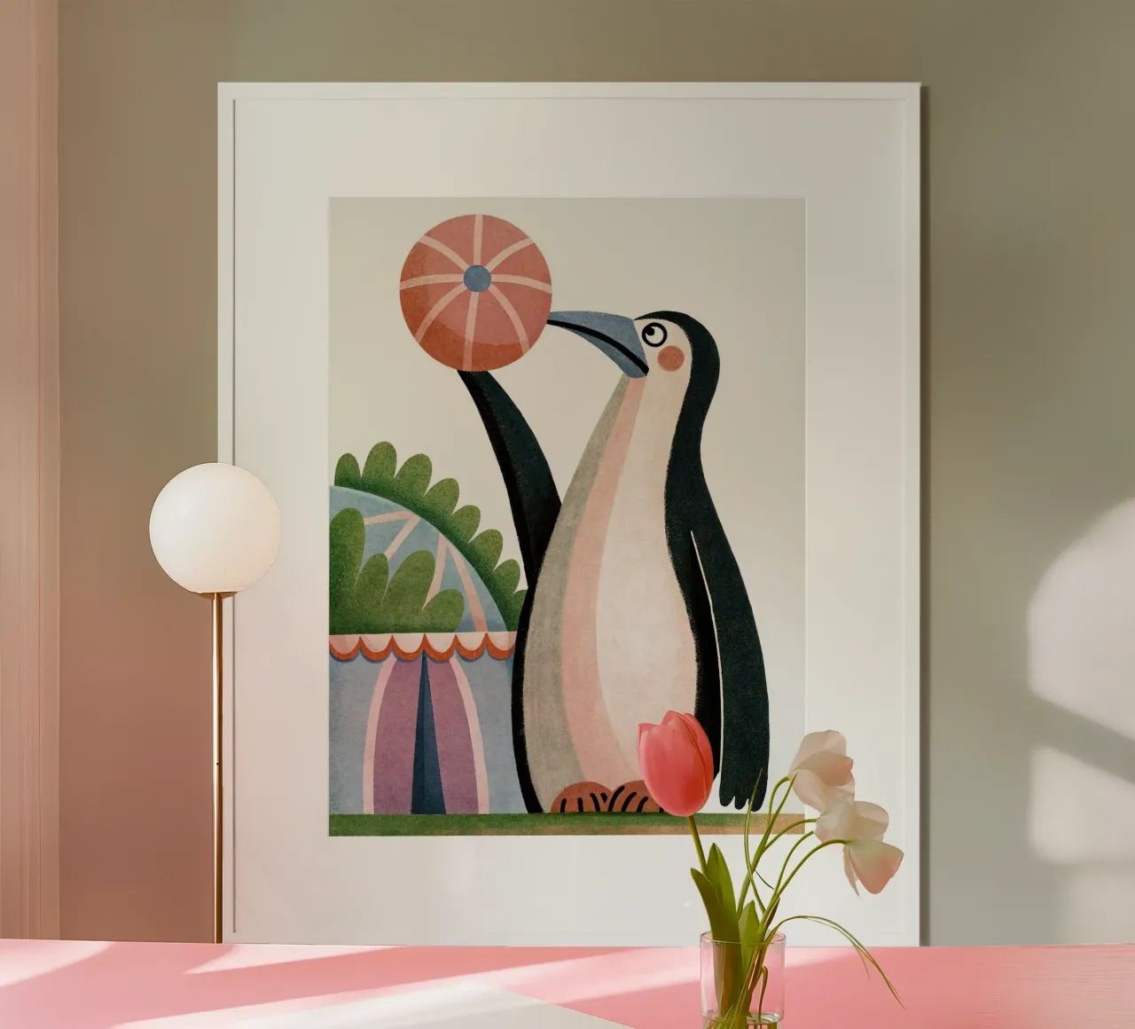 Un buffo pinguino carta hahnemühle da 🐹 BABY ART PRINTS