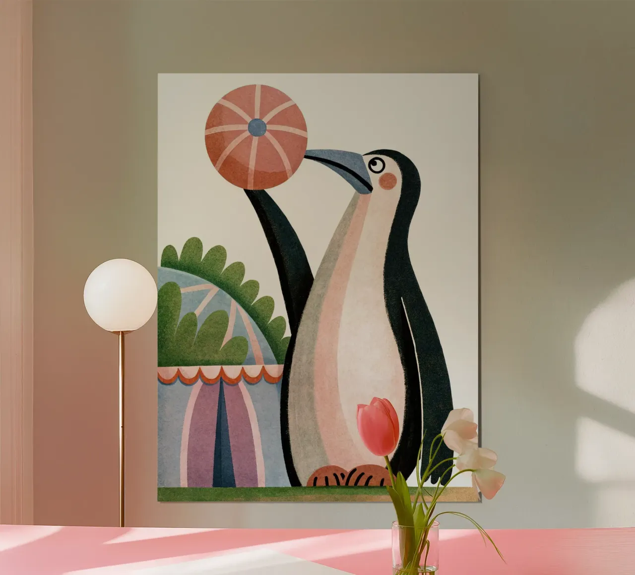 Un buffo pinguino carta hahnemühle da 🐹 BABY ART PRINTS