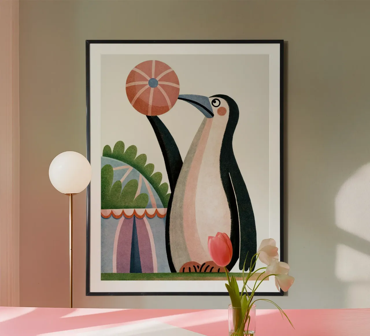 Un buffo pinguino carta hahnemühle da 🐹 BABY ART PRINTS
