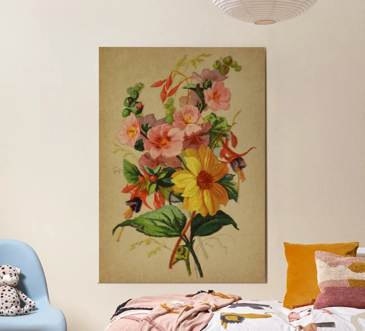 Bouquet no. 8 alluminio dibond da vintagebotanics