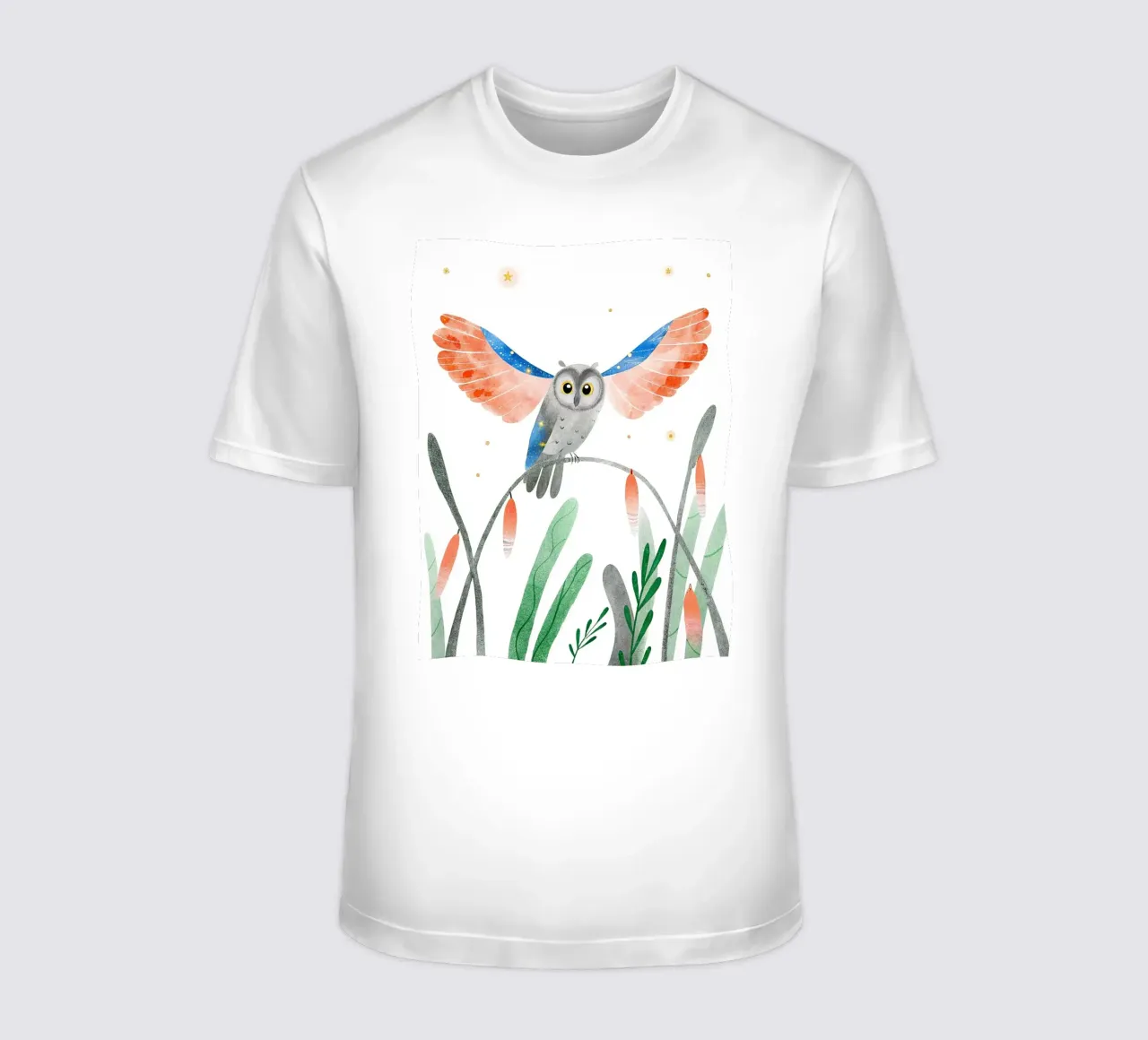 Gufo t-shirt da BABY ART PRINTS