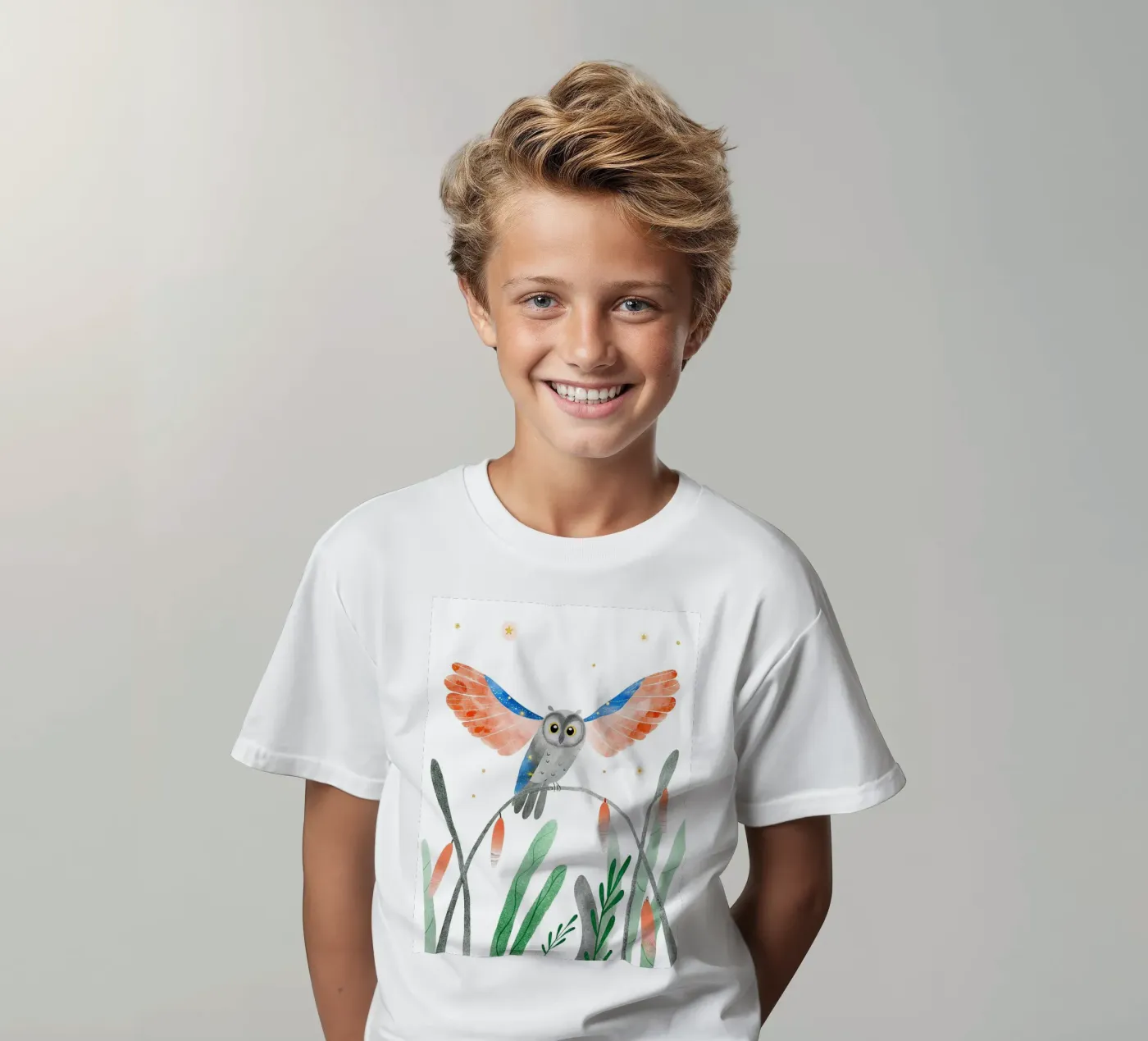 Gufo t-shirt bambini da 🐹 BABY ART PRINTS