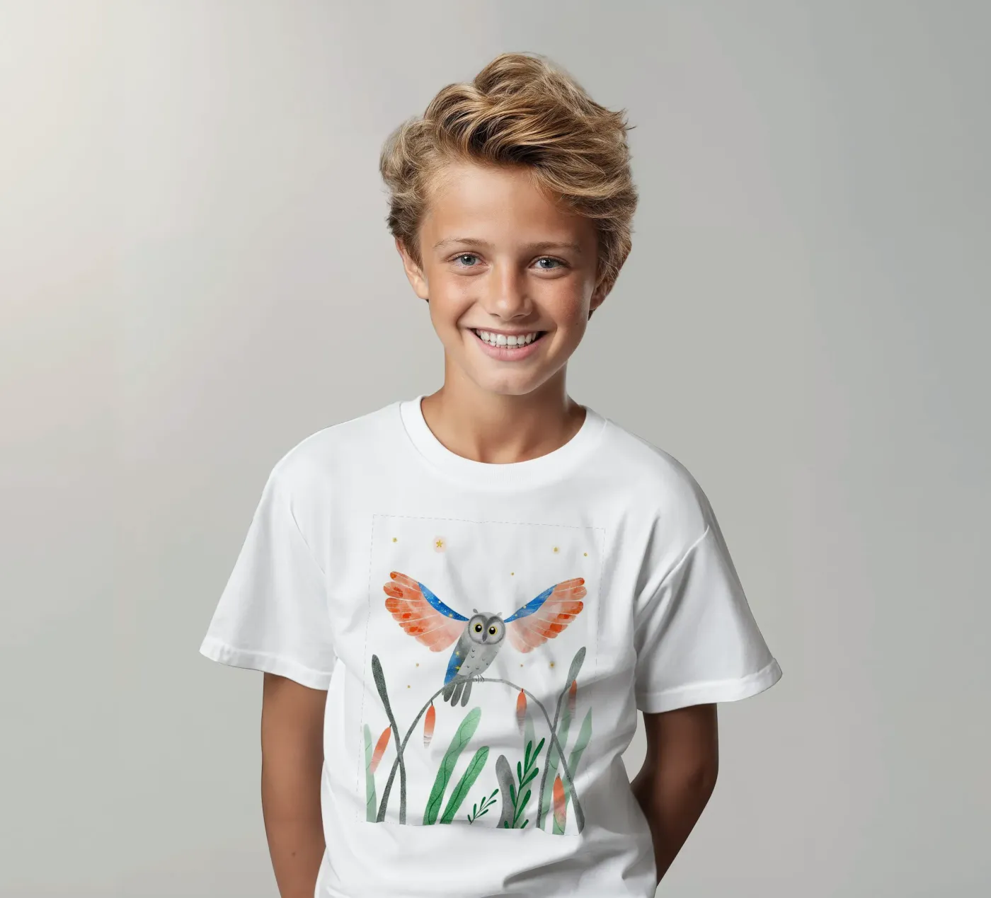 Gufo t-shirt bambini da 🐹 BABY ART PRINTS