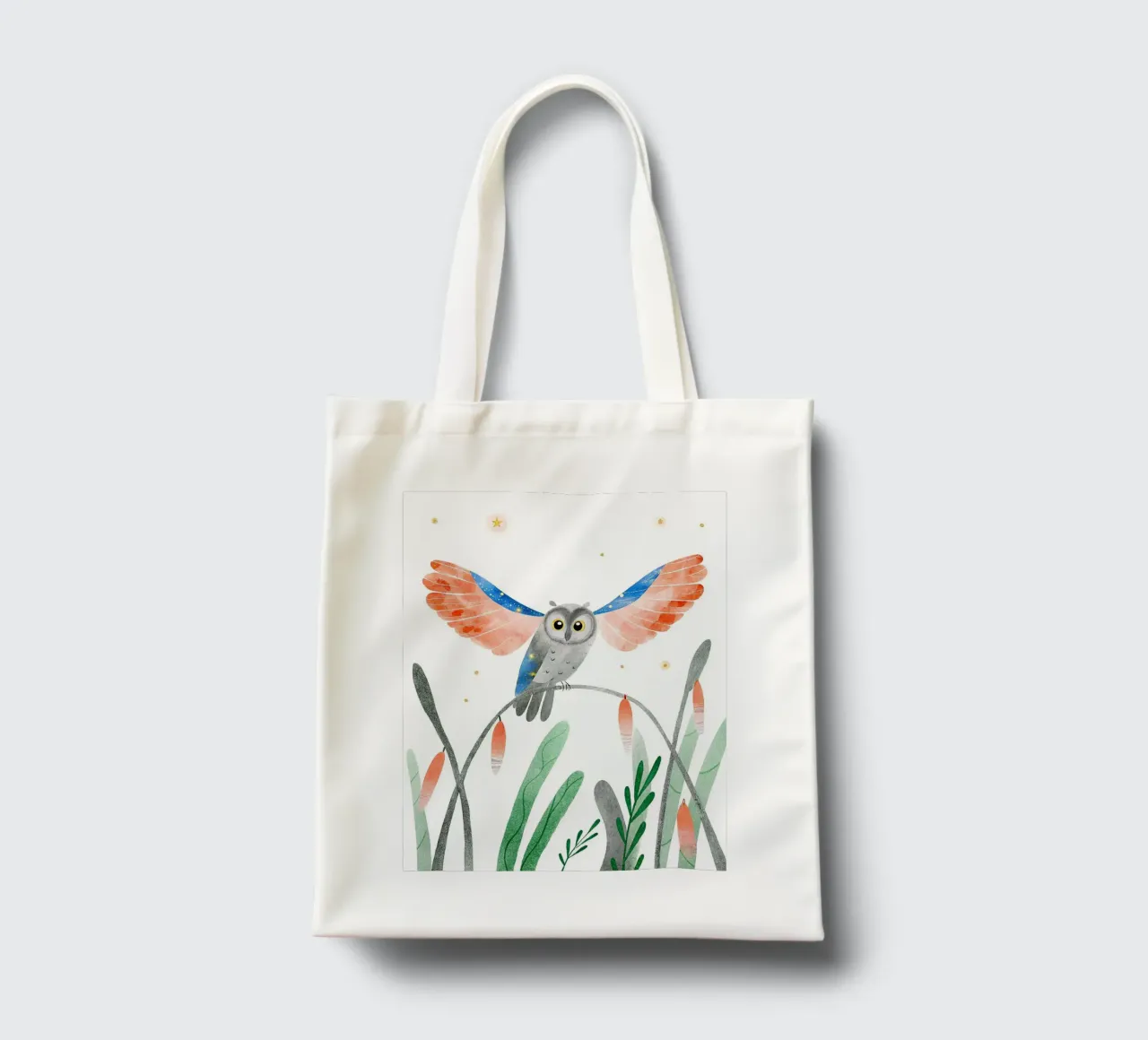 Gufo borsa in juta da 🐹 BABY ART PRINTS