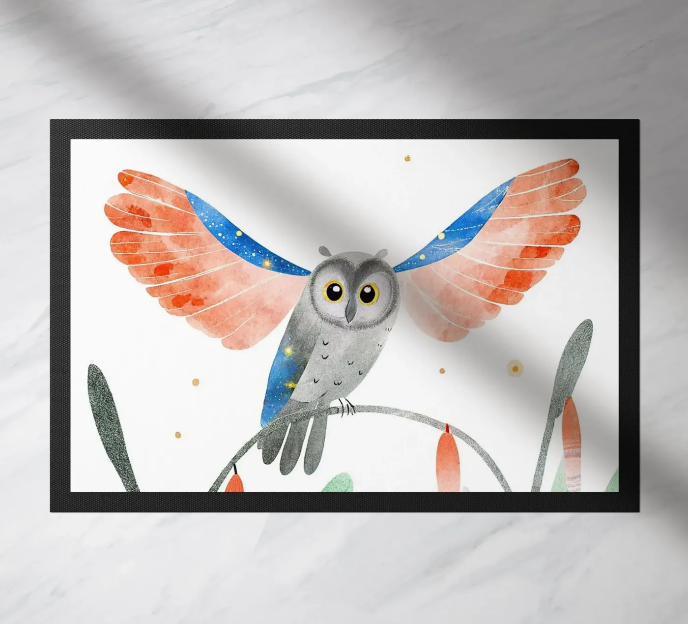 Eule Fußmatte von 🐹 BABY ART PRINTS