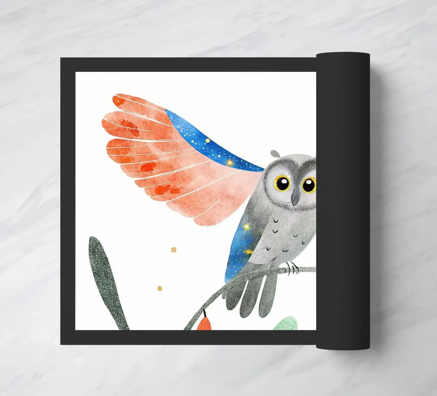 Eule Fußmatte von 🐹 BABY ART PRINTS