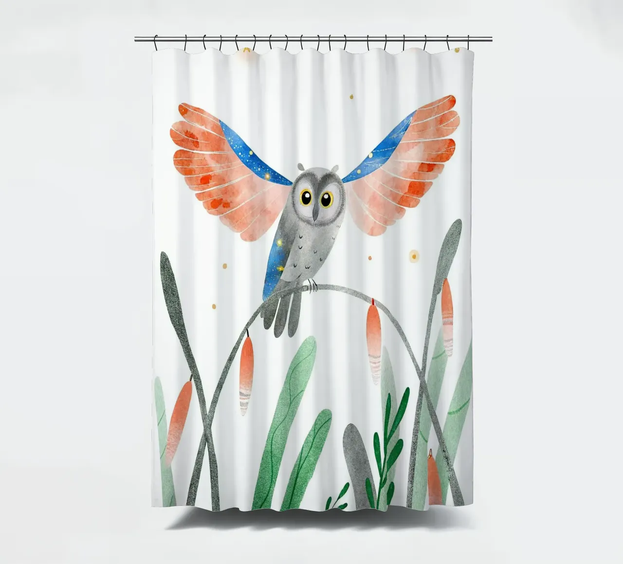 Eule Duschvorhang von 🐹 BABY ART PRINTS
