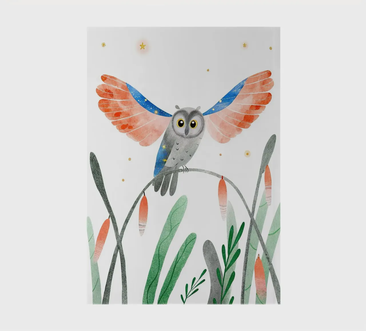Owl notebook by 🐹 BABY ART PRINTS