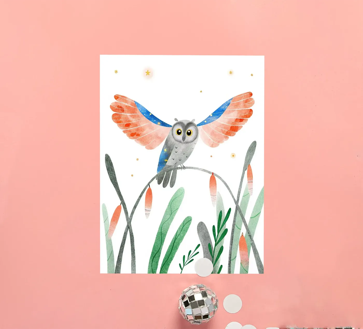 Owl sticker by 🐹 BABY ART PRINTS