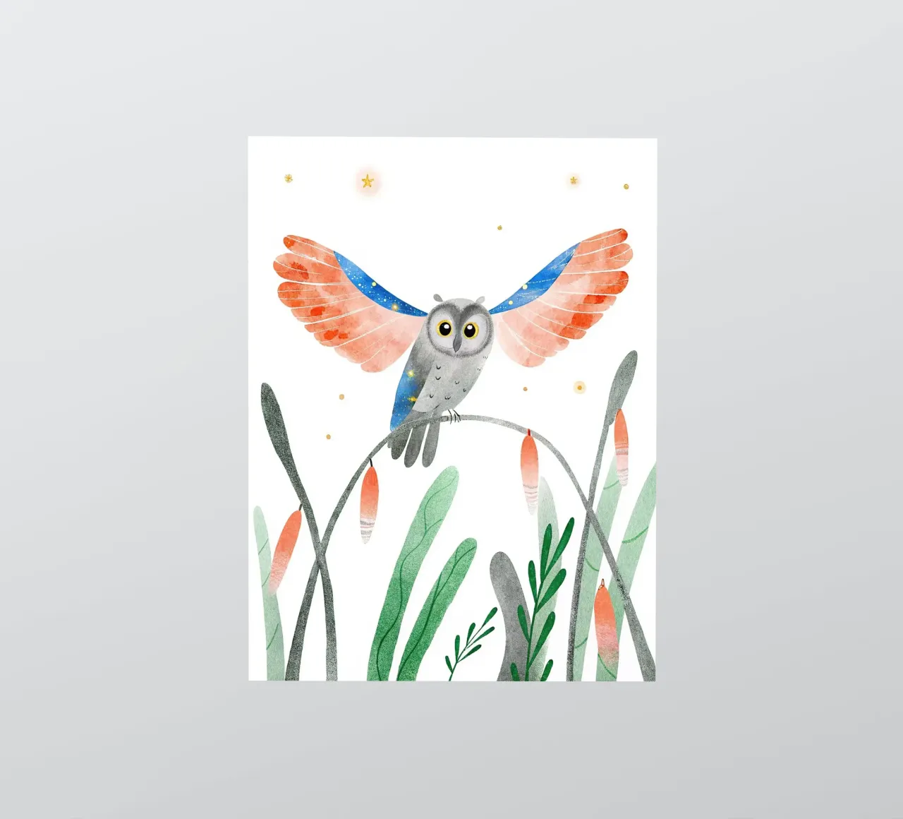 Eule Sticker von 🐹 BABY ART PRINTS