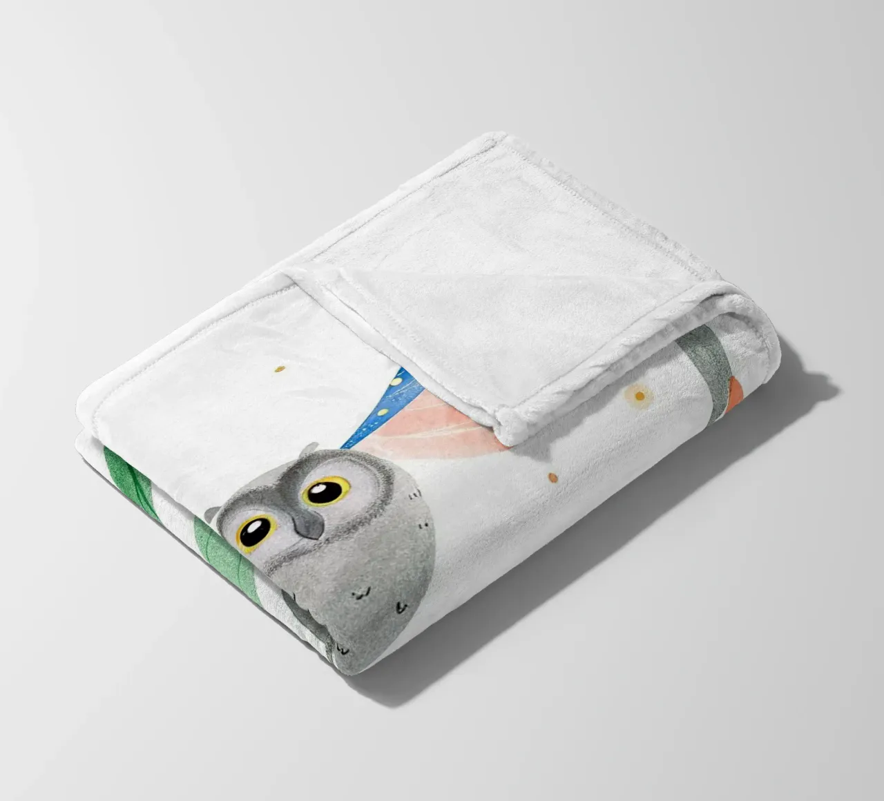 Eule Fleecedecke von 🐹 BABY ART PRINTS