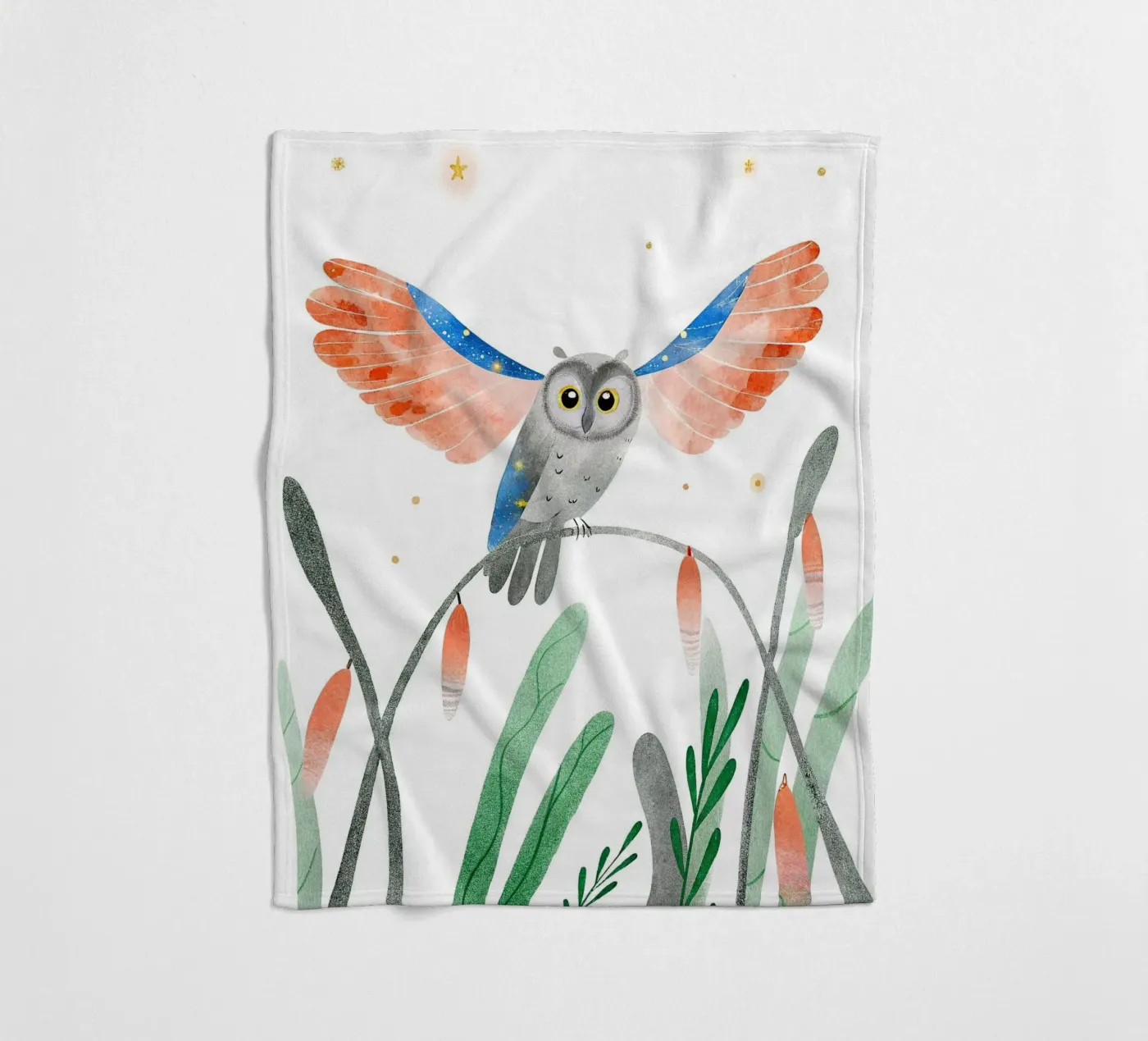 Owl coperta in pile da 🐹 BABY ART PRINTS
