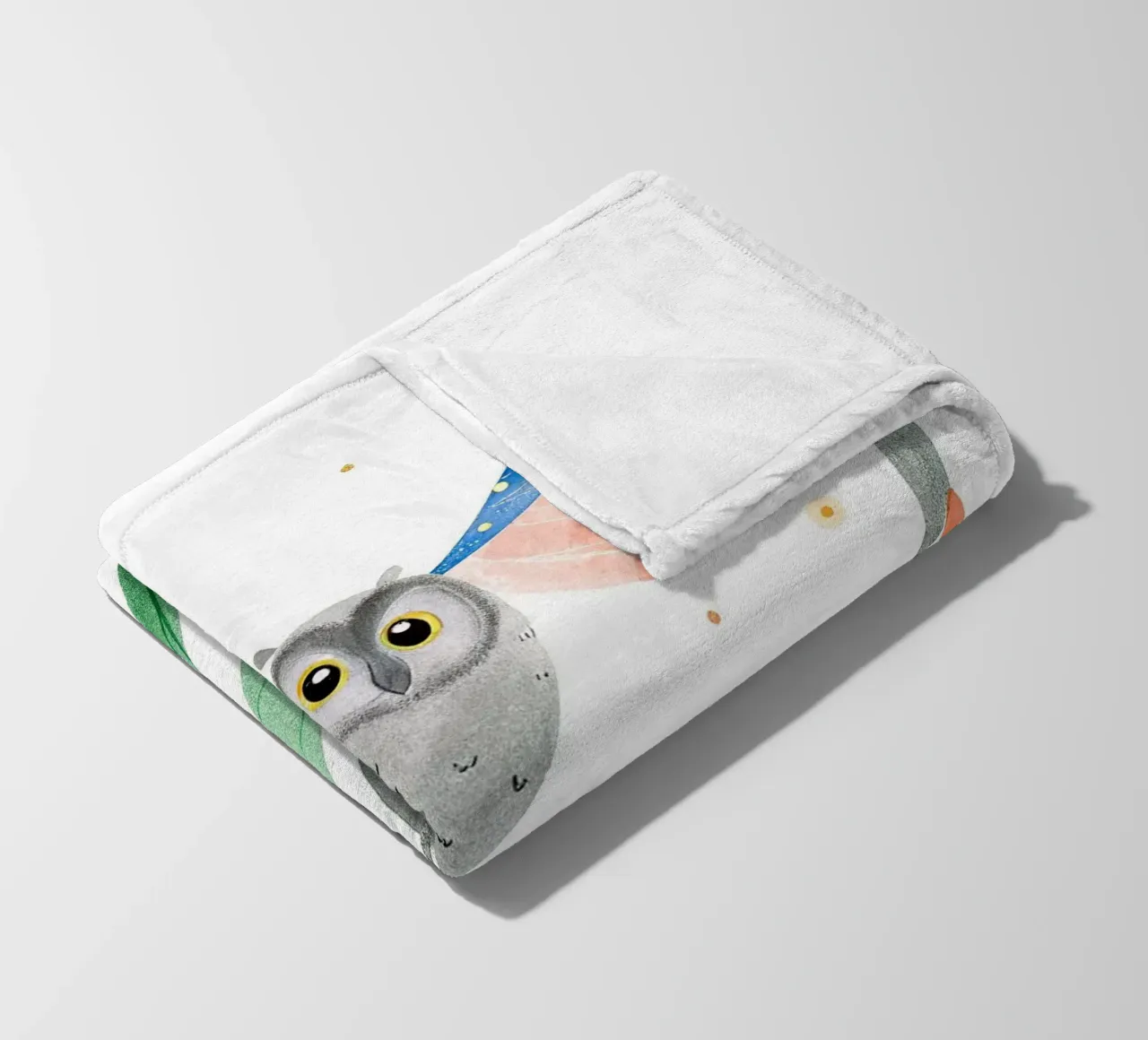 Gufo coperta in pile da BABY ART PRINTS