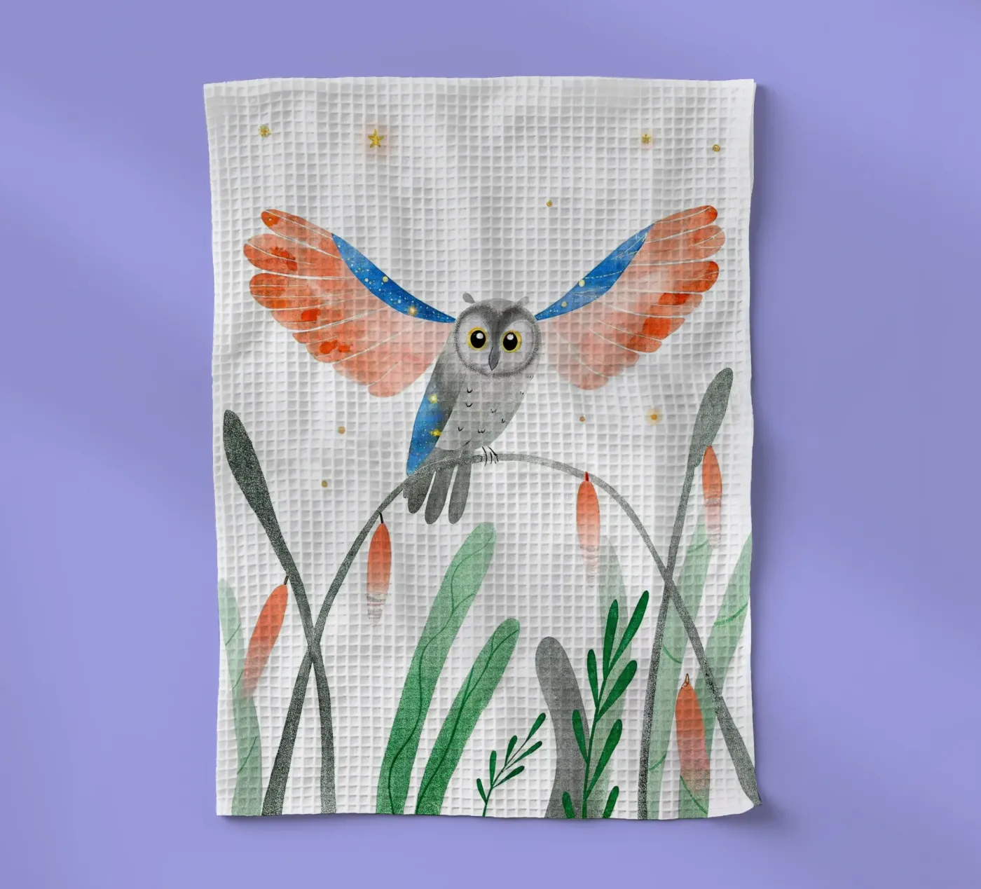 Eule Geschirrtuch von 🐹 BABY ART PRINTS