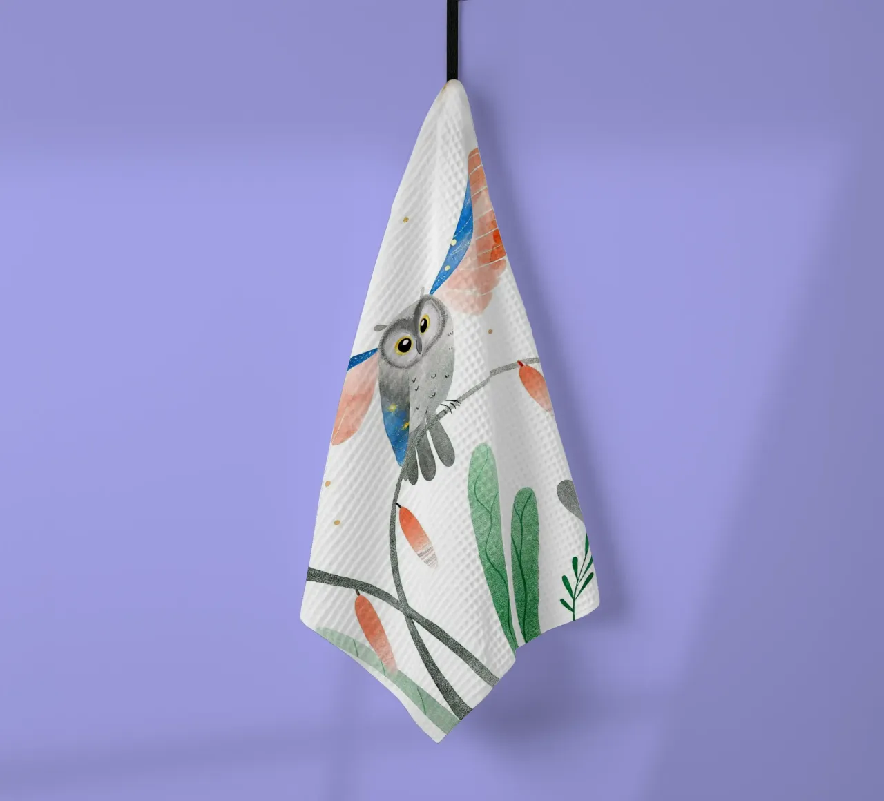 Gufo canovaccio da cucina da BABY ART PRINTS