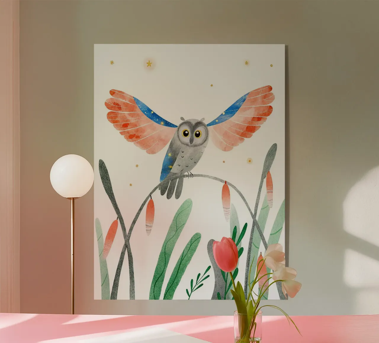 Gufo plexiglass da 🐹 BABY ART PRINTS