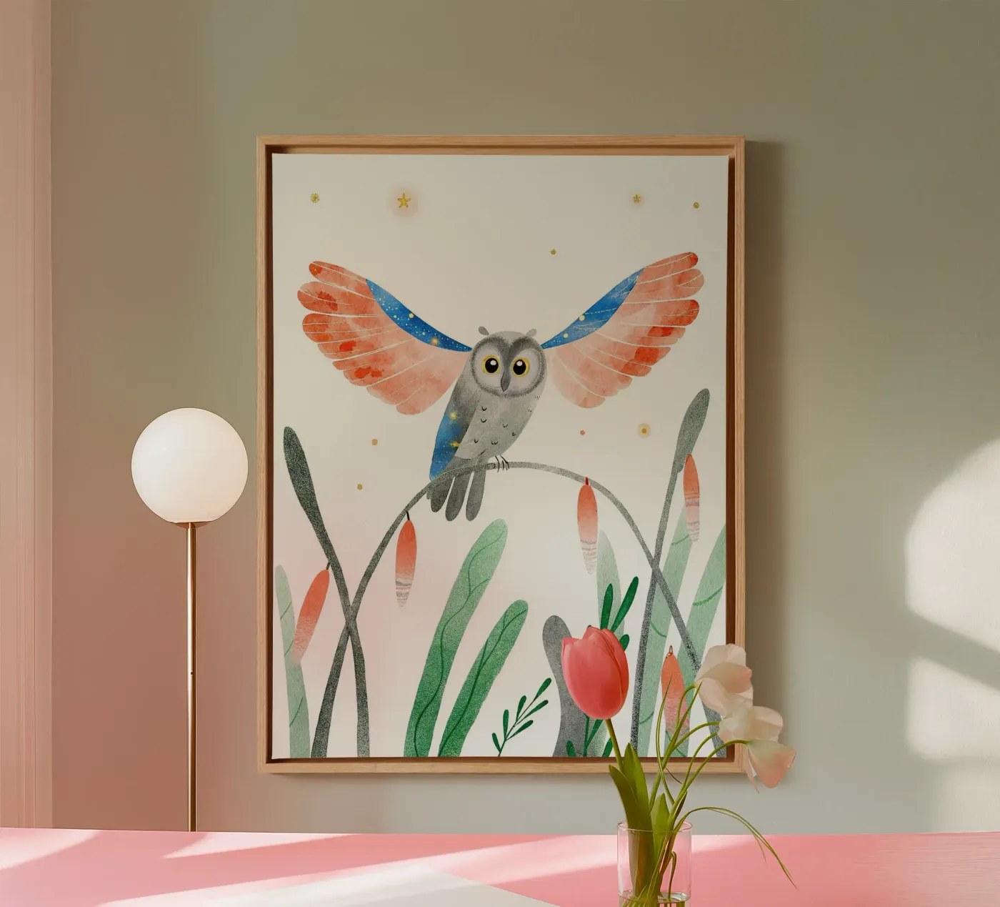 Gufo tela da 🐹 BABY ART PRINTS