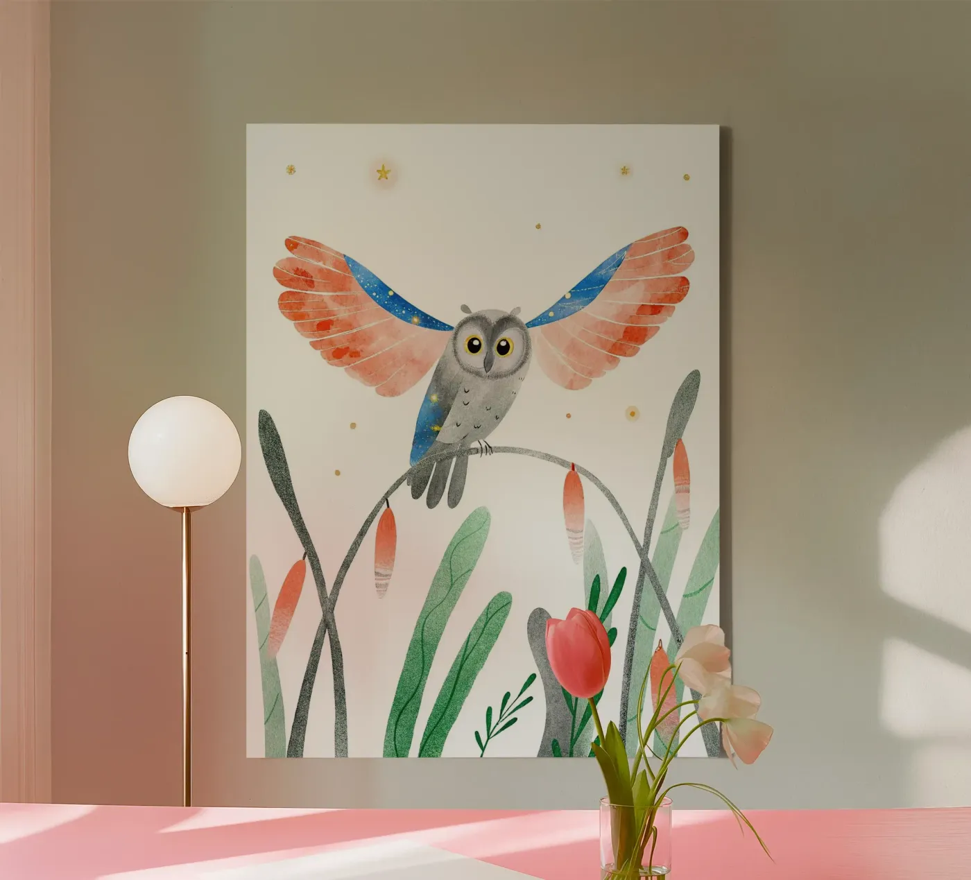 Gufo tela da 🐹 BABY ART PRINTS