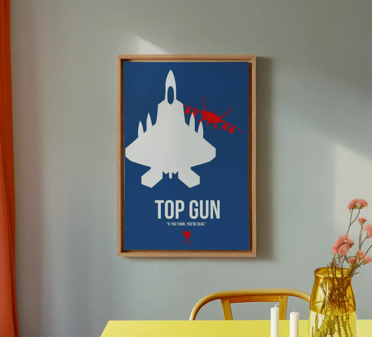 Top Gun tela con Cornice a cassetta da Naxart