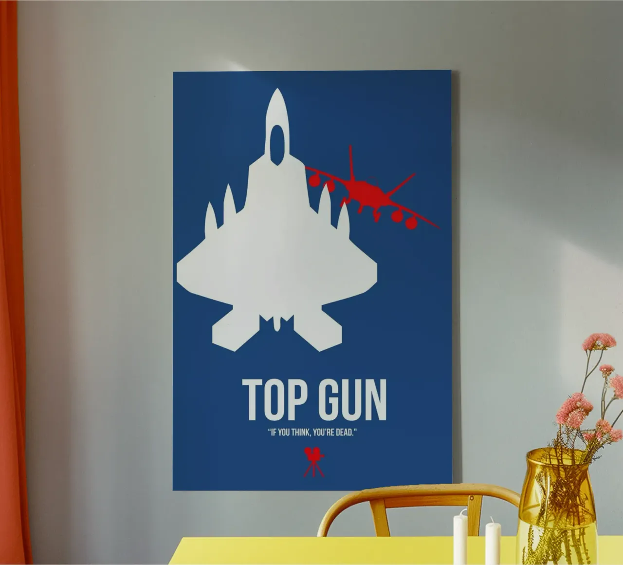 Top Gun tela con Cornice a cassetta da Naxart