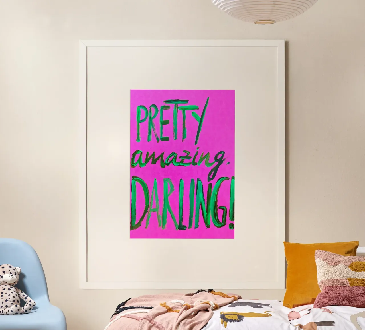 Pretty Amazing, Darling! poster con telaio in legno da sum2proveDesign