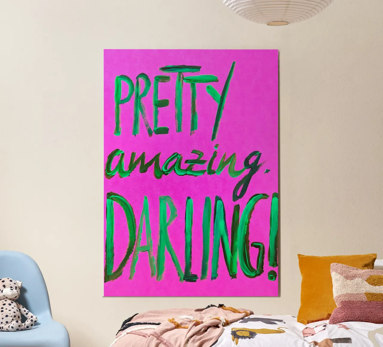 Pretty Amazing, Darling! poster con telaio in legno da sum2proveDesign