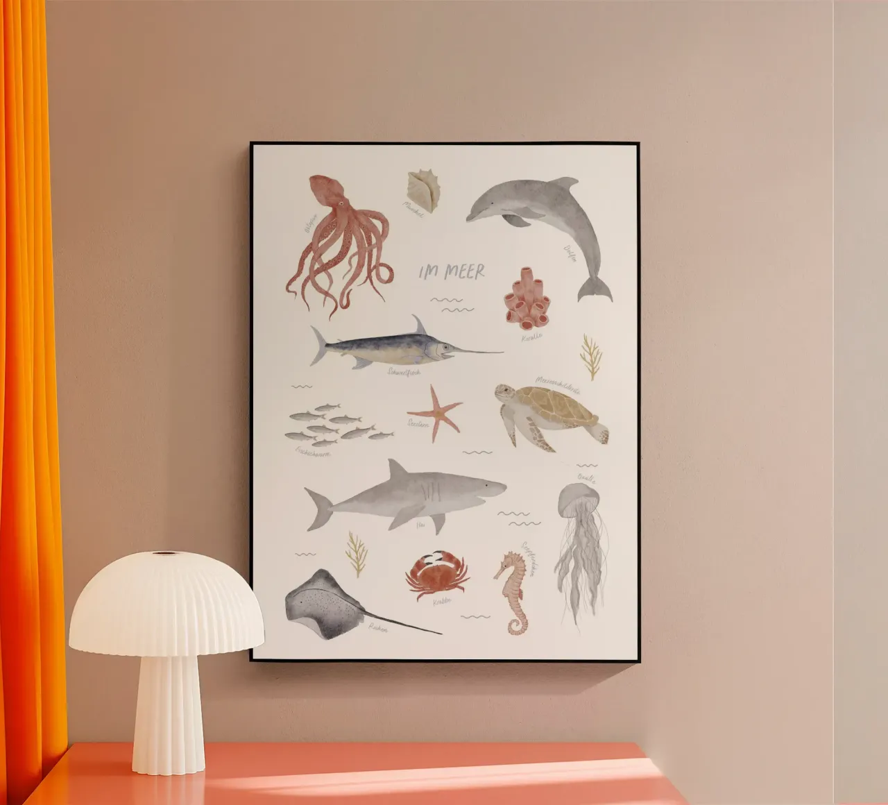 Im Meer plexiglass da herzundpapier