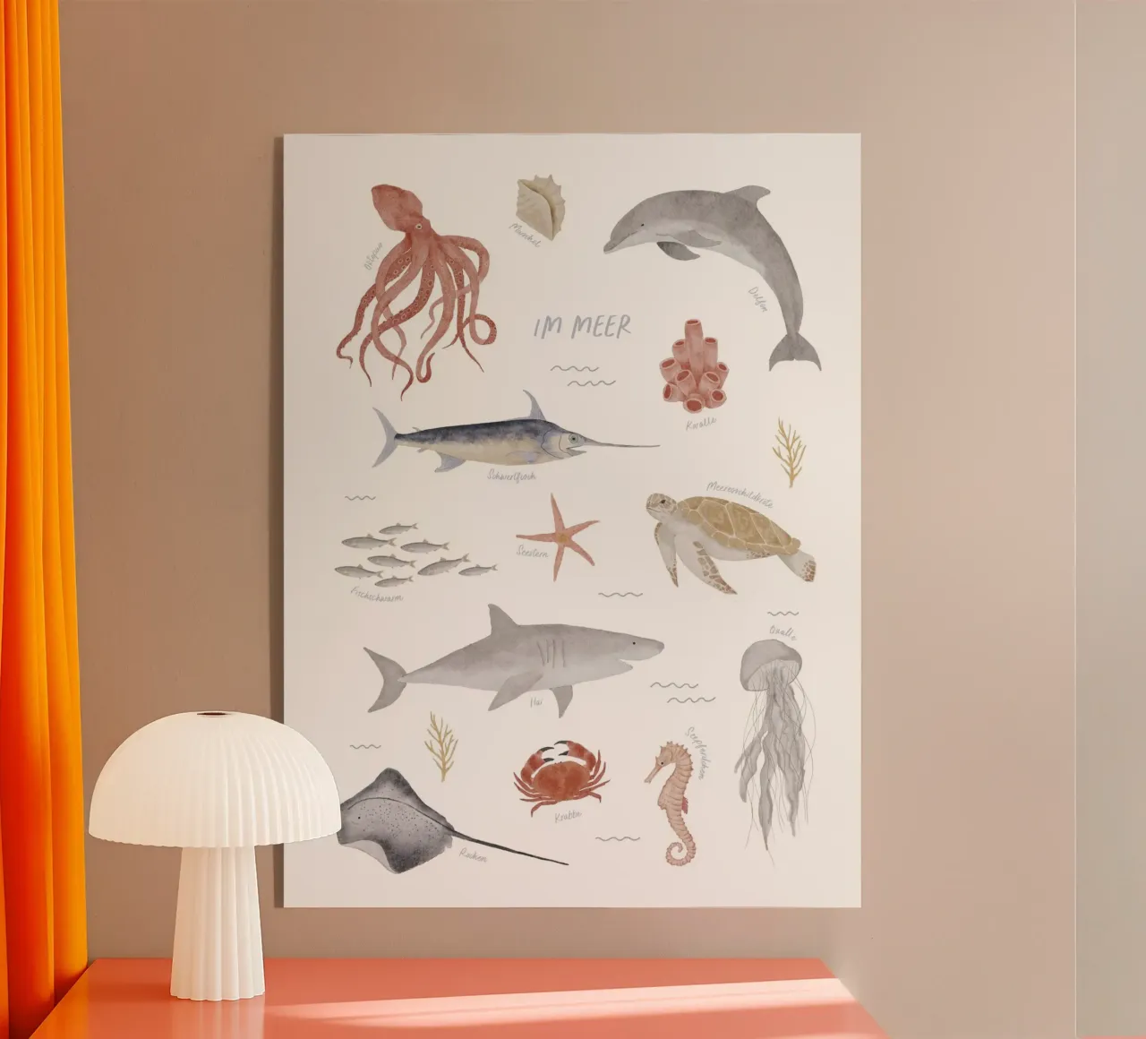 Im Meer plexiglass da herzundpapier