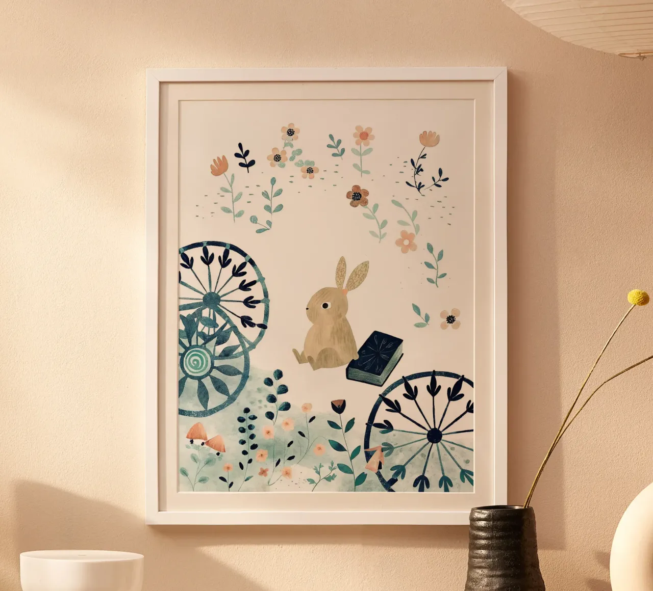 le lapin de lecture hahnemühle de 🐹 BABY ART PRINTS
