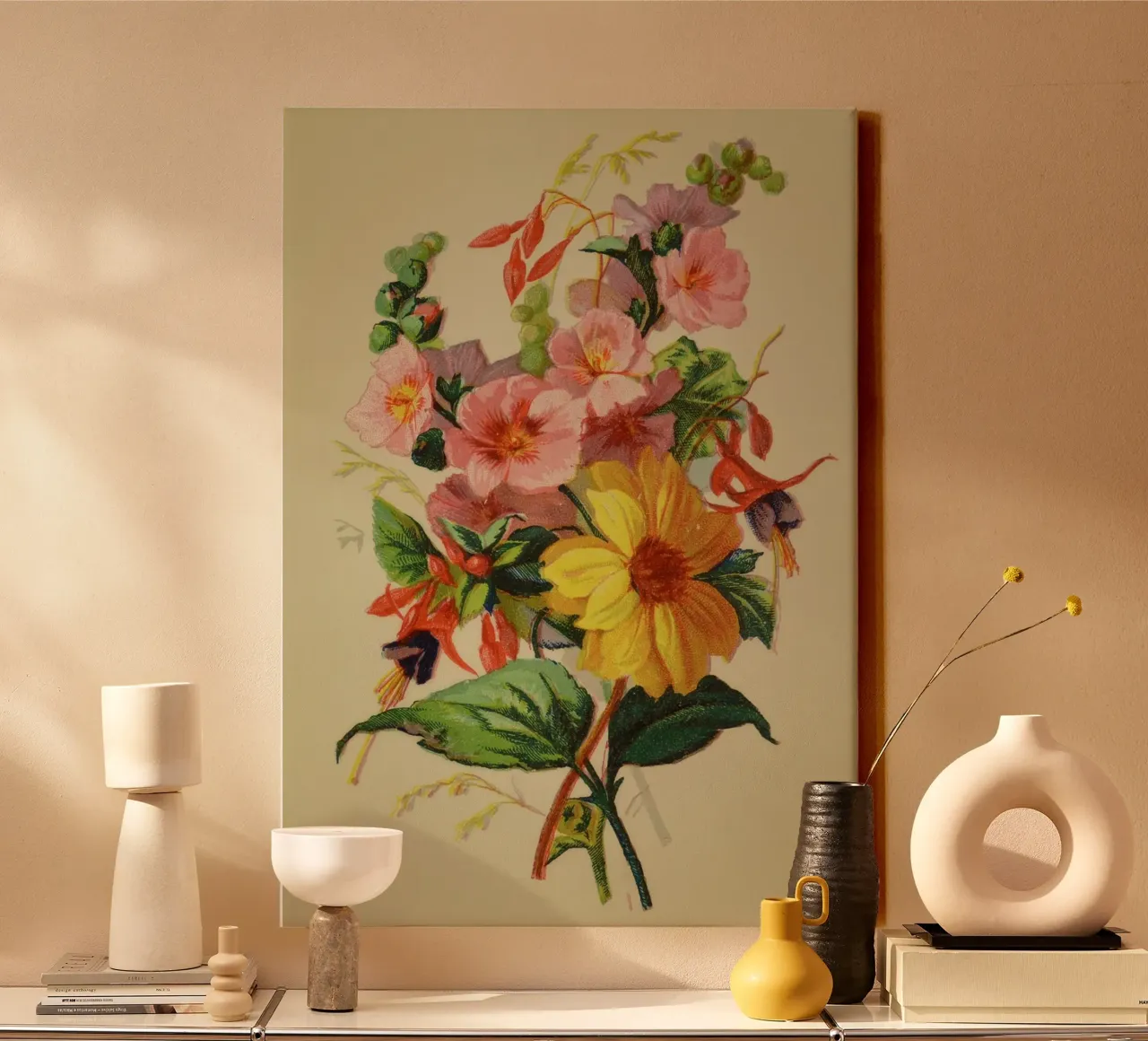Bouquet no. 9 tela da vintagebotanics
