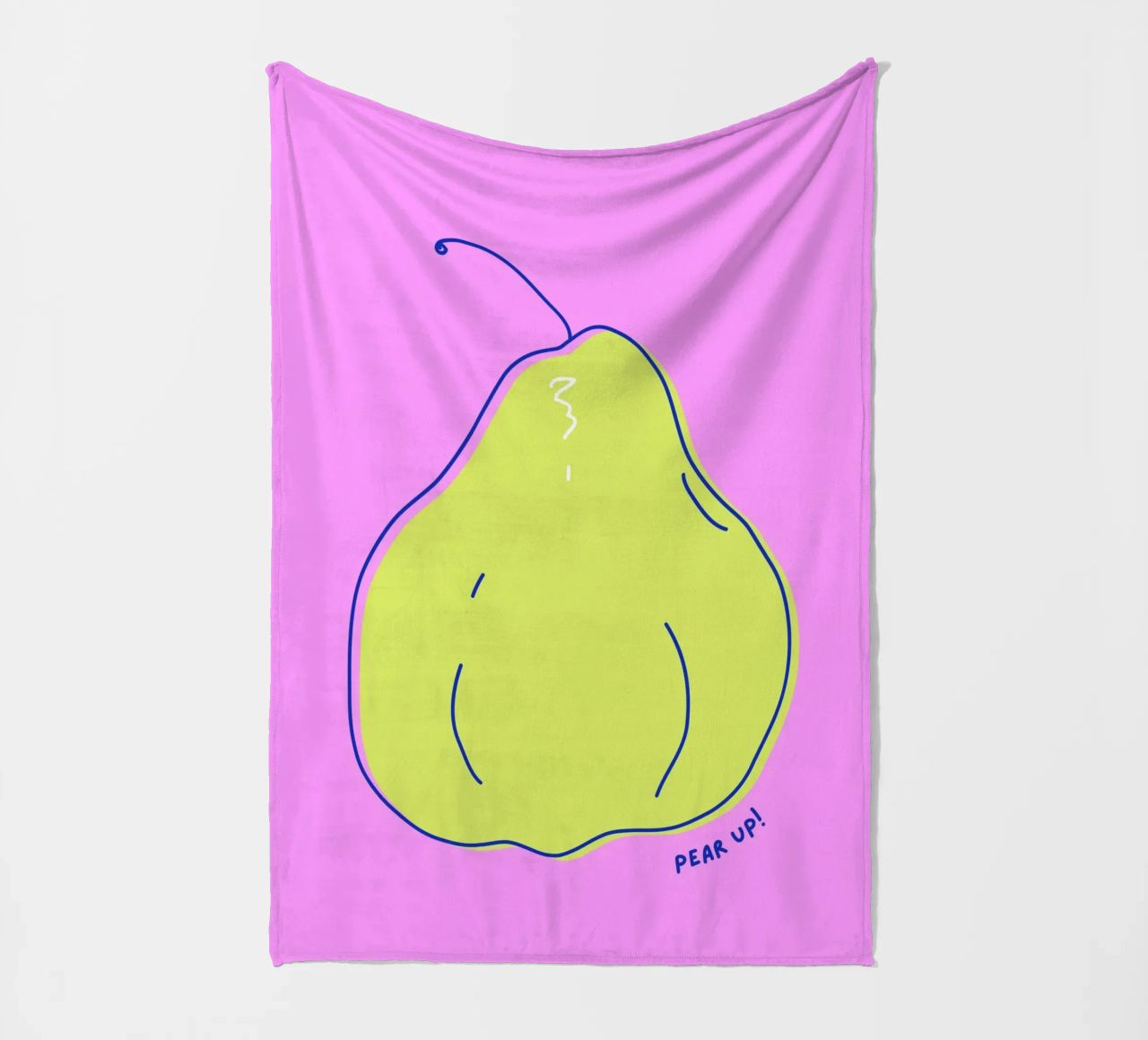 Pear up! - Grafische Birne in Knallfarben coperta in pile da Ohkimiko