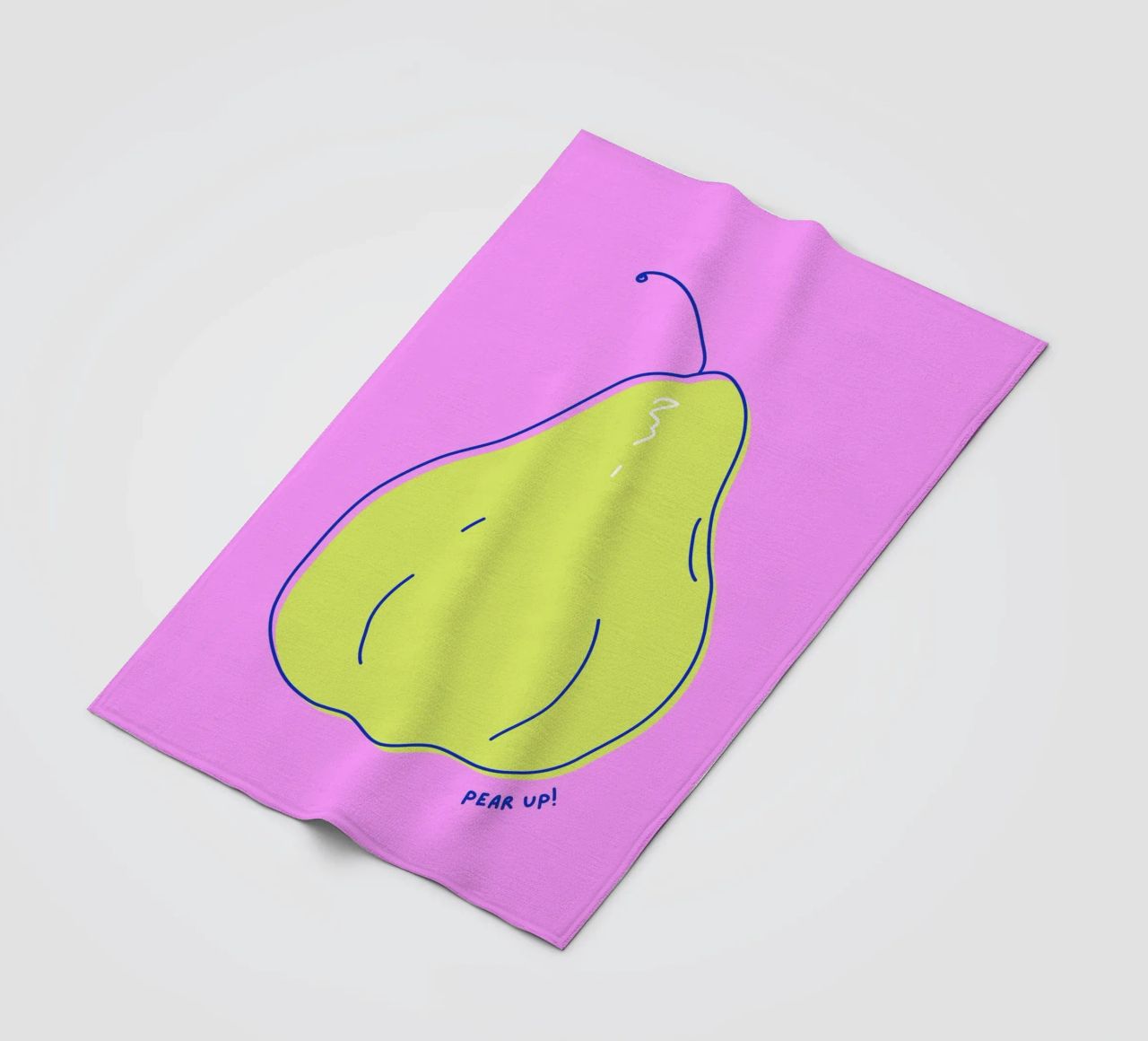 Pear up! - Grafische Birne in Knallfarben coperta in pile da Ohkimiko