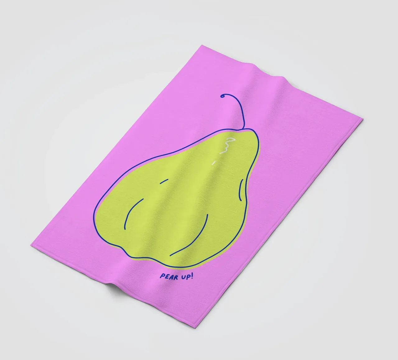 Pear up! - Grafische Birne in Knallfarben coperta in pile da Ohkimiko
