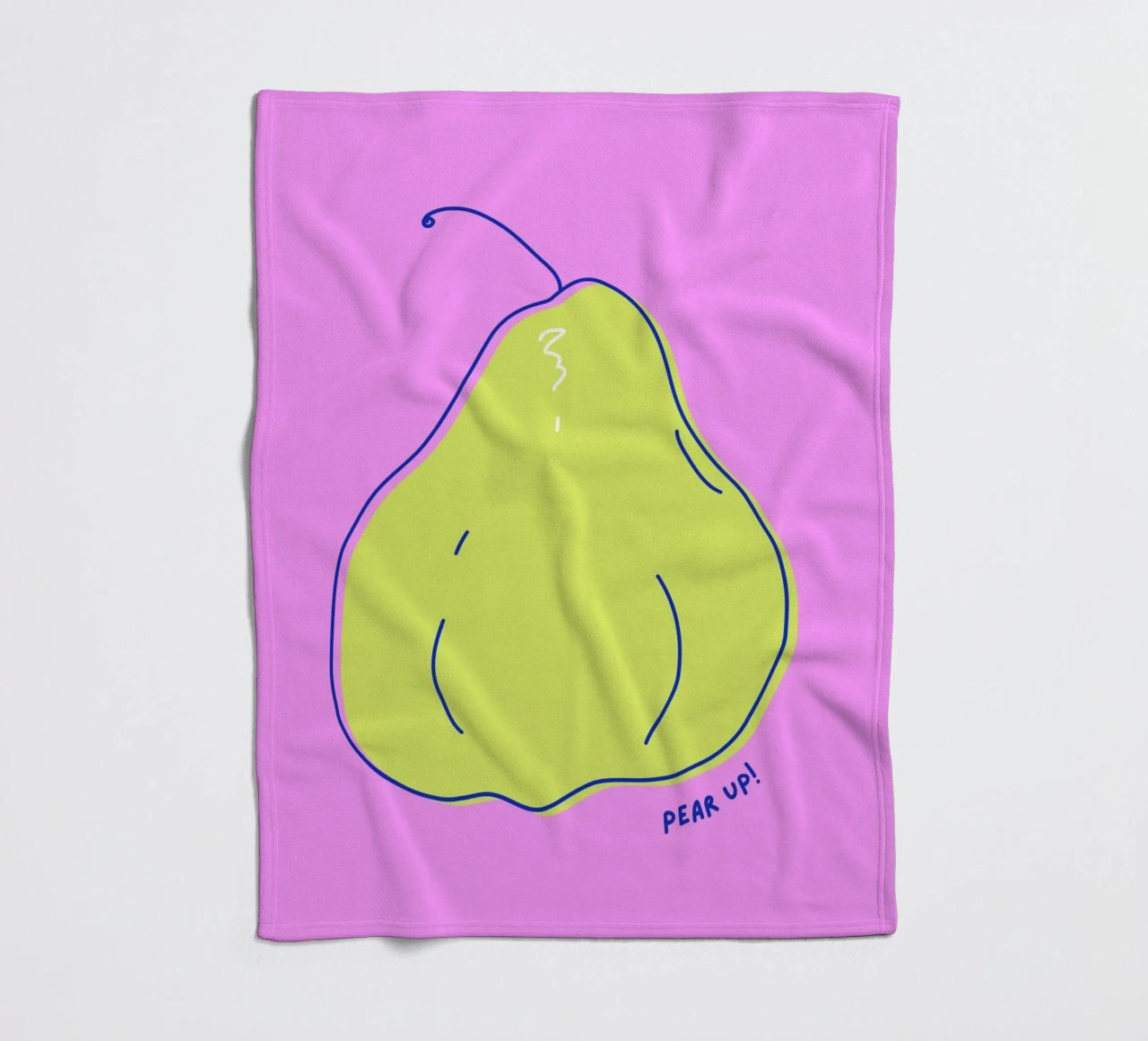 Pear up! - Grafische Birne in Knallfarben coperta in pile da Ohkimiko
