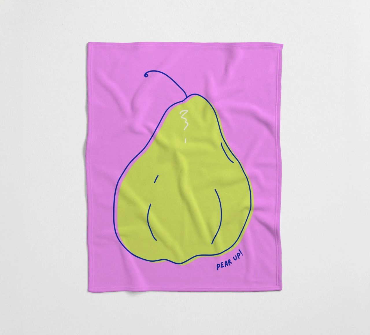Pear up! - Grafische Birne in Knallfarben coperta in pile da Ohkimiko