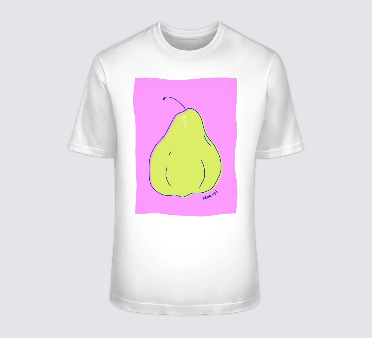 Pear up! - Grafische Birne in Knallfarben t-shirt da Ohkimiko
