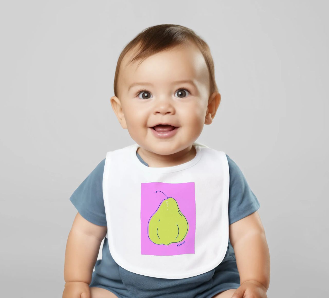 Pear up! - Grafische Birne in Knallfarben bavaglino da Ohkimiko