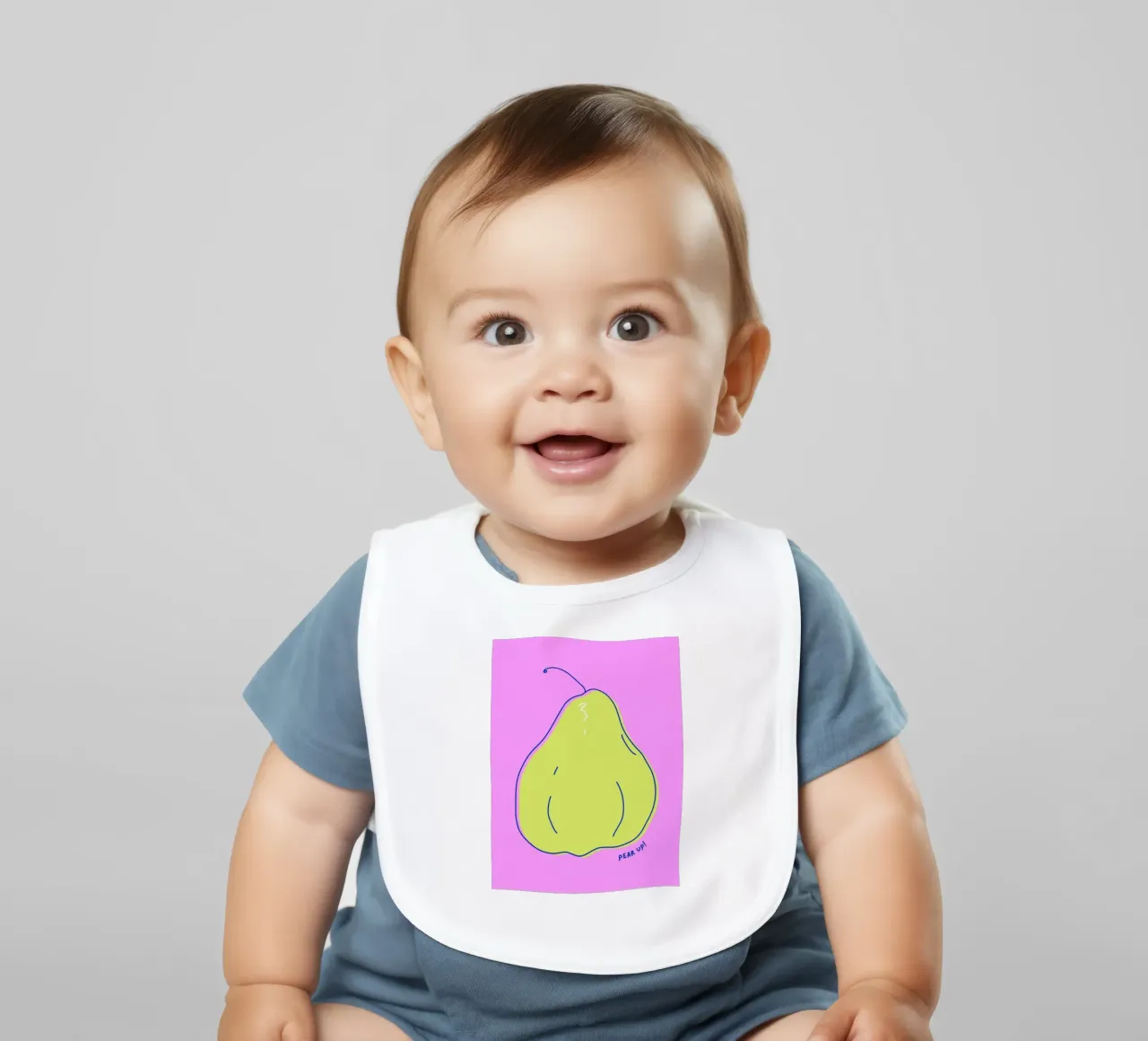 Pear up! - Grafische Birne in Knallfarben bavaglino da Ohkimiko