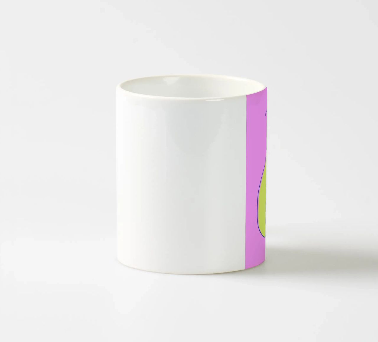 Pear up! - Grafische Birne in Knallfarben tazza in ceramica da Ohkimiko