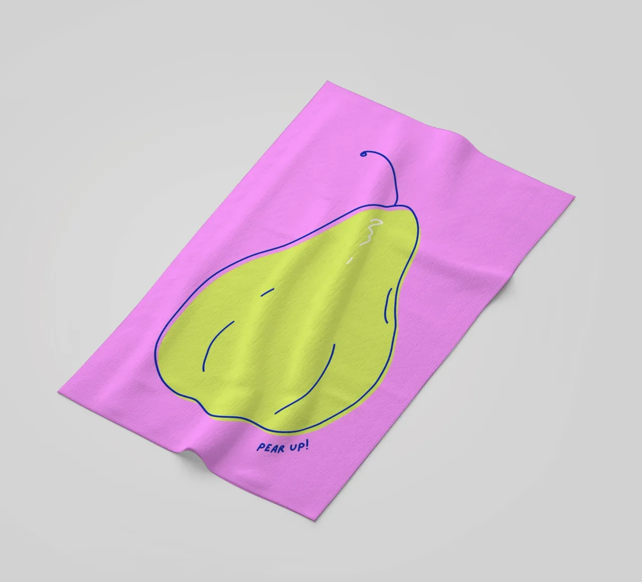 Pear up! - Grafische Birne in Knallfarben toalla de playa de Ohkimiko