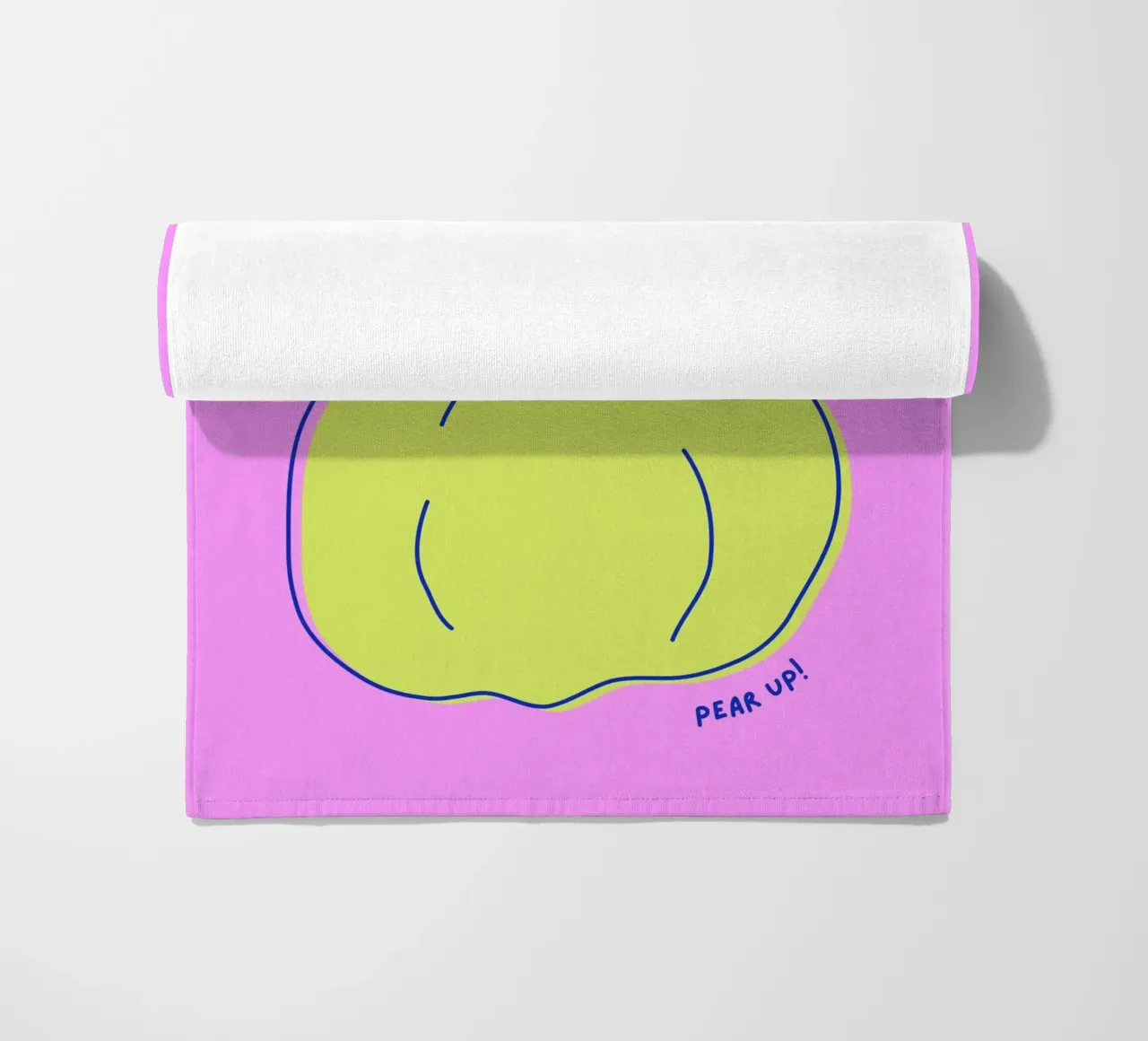 Pear up! - Grafische Birne in Knallfarben toalla de playa de Ohkimiko