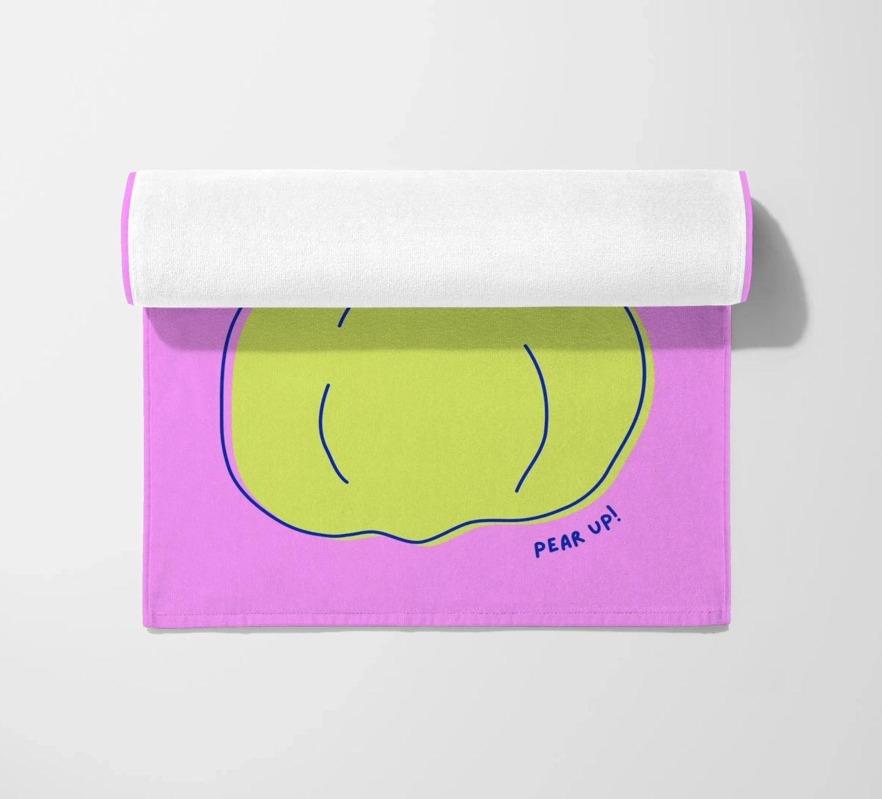 Pear up! - Grafische Birne in Knallfarben telo mare da Ohkimiko