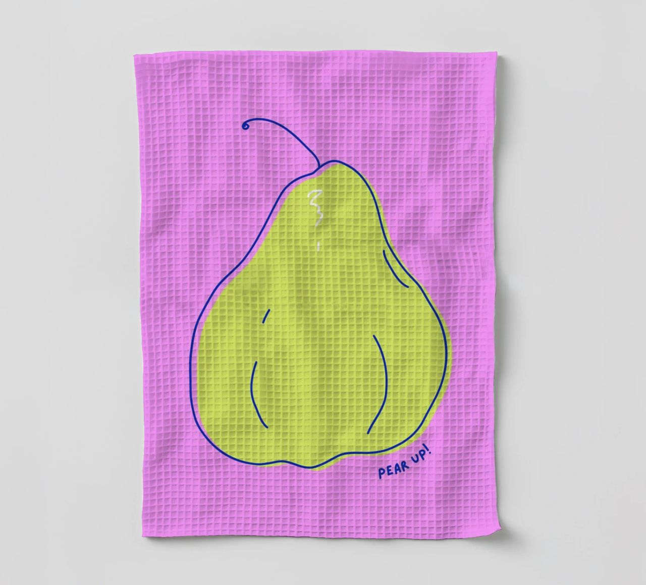 Pear up! - Grafische Birne in Knallfarben canovaccio da cucina da Ohkimiko