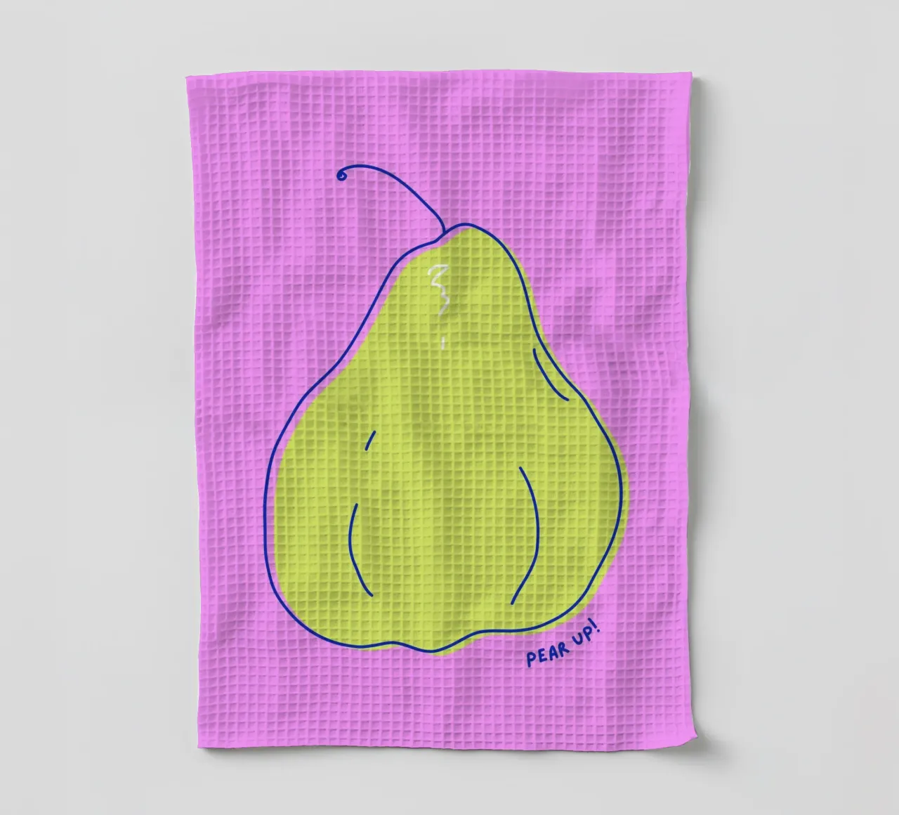 Pear up! - Grafische Birne in Knallfarben canovaccio da cucina da Ohkimiko