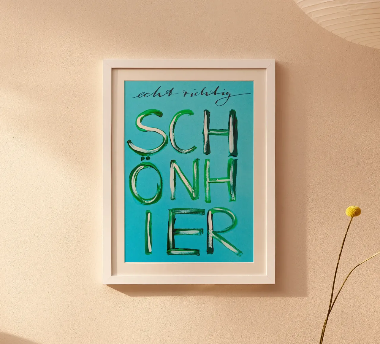 Echt richtig schön hier poster met aluminium frame van sum2proveDesign